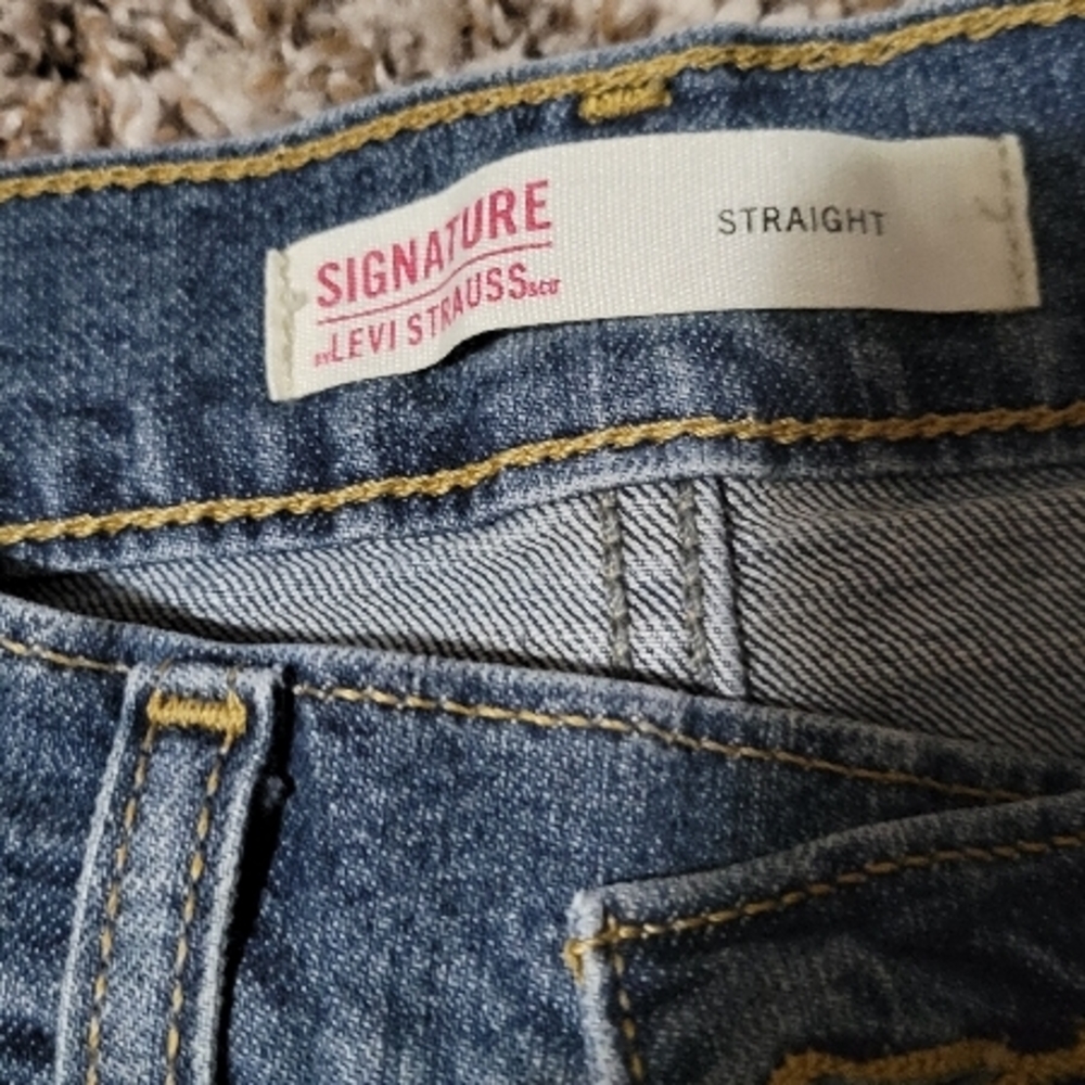Levi's Blue Straight Leg Denim Jeans